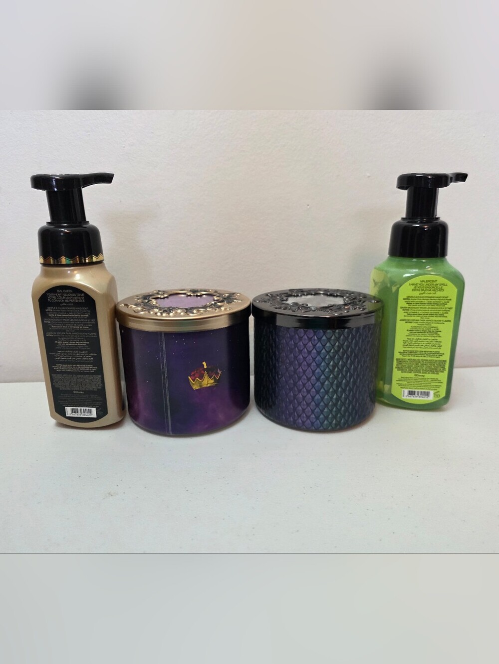 Disney Villains Bath & Body Works Evil Queen & Maleficent Candles/Soap Combo Set - Picture 4 of 5